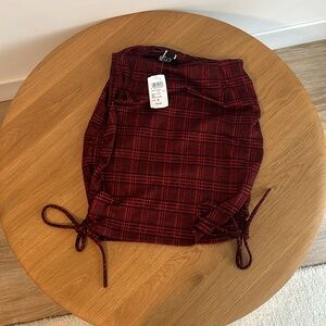 NWT Plaid Mini Skirt